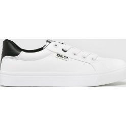 Big Star - Tenisówki. Białe trampki i tenisówki damskie BIG STAR, bez wzorów, z gumy, na sznurówki. W wyprzedaży za 99,90 zł.