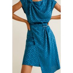 Mango - Spódnica Jacky. Niebieskie spódniczki asymetryczne Mango, m, z materiału, midi. Za 139,90 zł.