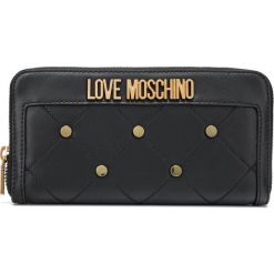 Love Moschino Portfel Czarny. Czarne portfele damskie Love Moschino, bez wzorów, z materiału. Za 447,95 zł.
