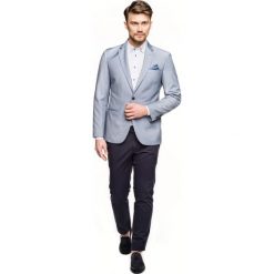 Marynarki męskie: marynarka canet niebieski slim fit