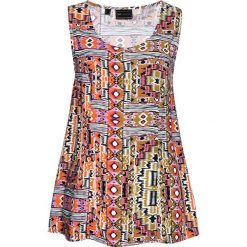Top z wiskozy bonprix khaki z nadrukiem. Zielone topy damskie bonprix, z nadrukiem, z wiskozy. Za 74,99 zł.