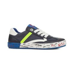 Geox Tenisówki Chłopięce Alonisso 35 Niebieskie. Niebieskie buty chłopięce sportowe Geox, bez wzorów, z materiału, na sznurówki. W wyprzedaży za 225,00 zł.