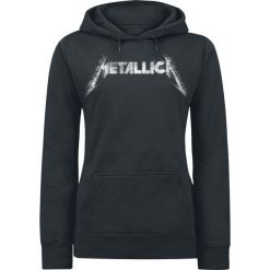 Bluzy damskie: Metallica Spiked Bluza z kapturem damska czarny