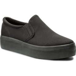 Tenisówki VAGABOND - Peggy 4544-280-92 Black/Black. Czarne półbuty damskie marki Vagabond, bez wzorów, z gumy, bez zapięcia. Za 249,00 zł.