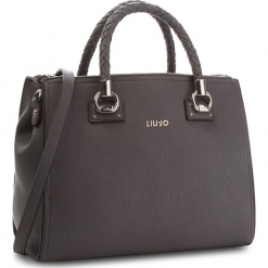 Torebka LIU JO - M Satchel Zip Manhat A68093 E0011 Grape Juice 93803. Szare torebki klasyczne damskie Liu Jo, ze skóry ekologicznej. W wyprzedaży za 519,00 zł.