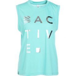 Topy sportowe damskie: B ACTIVE by Beachlife BOXER Tshirt z nadrukiem lagoon