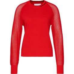 Sweter Calvin Klein Jeans Mesh Sleeve J20J213512. Czerwone swetry damskie Calvin Klein Jeans, xs, bez wzorów, z jeansu, klasyczne, bez rękawów, bez kaptura. W wyprzedaży za 279,00 zł.