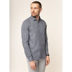 Koszula Emporio Armani 6G1C65 1N6VZ F908. Niebieskie koszule męskie Emporio Armani, xl, bez wzorów, z bawełny, casualowe, bez kołnierzyka, bez rękawów. W wyprzedaży za 329,00 zł.
