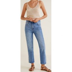 Mango - Jeansy Straight. Niebieskie proste jeansy damskie marki Mango. W wyprzedaży za 69,90 zł.