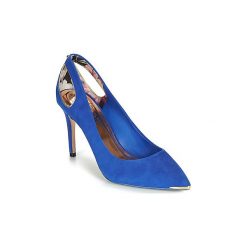 Czółenka Ted Baker JESAMIN. Niebieskie czółenka damskie Ted Baker, bez wzorów, bez obcasa. Za 719,00 zł.