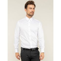 Koszula Karl Lagerfeld 605100 592691. Czarne koszule męskie KARL LAGERFELD, m, bez wzorów, z bawełny, biznesowe, bez kołnierzyka, bez rękawów. W wyprzedaży za 319,00 zł.