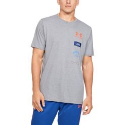 Under Armour Originators Of Performance Koszulka Szary. Szare podkoszulki męskie Under Armour, l, z haftami, z bawełny, bez kołnierzyka, z krótkim rękawem, krótkie. Za 119,95 zł.