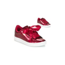 Buty Dziecko Puma BASKET HEART GLAM PS. Czerwone trampki dziewczęce Puma, bez wzorów, bez zapięcia. Za 231,20 zł.