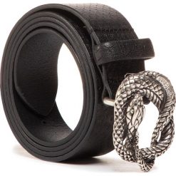 Pasek Męski JUST CAVALLI - S06TP0176 900. Czarne paski męskie Just Cavalli, w paski, ze skóry. W wyprzedaży za 379,00 zł.