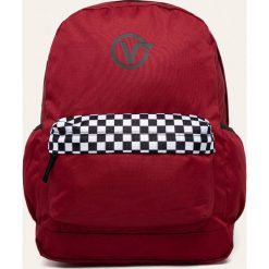 Vans - Plecak. Czerwone plecaki męskie Vans, w paski, z poliesteru. W wyprzedaży za 119,90 zł.