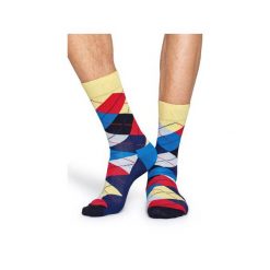 Skarpetki Happy Socks ARY01-6004. Szare skarpetki męskie marki Happy Socks, z bawełny. Za 24,43 zł.