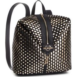 Plecak LOVE MOSCHINO - JC4294PP07KM190B Oro-Nero. Czarne plecaki damskie Love Moschino, bez wzorów, ze skóry ekologicznej, eleganckie. Za 1039,00 zł.