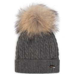 Czapka WITTCHEN - 89-HF-013-88 Szary. Szare czapki damskie Wittchen, bez wzorów, z materiału. W wyprzedaży za 139,00 zł.