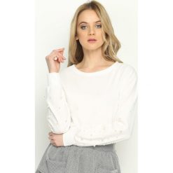 Bluzy damskie: Biała Bluza Bijou
