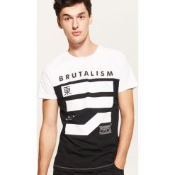 T-shirt z nadrukiem - Biały. Białe t-shirty męskie z nadrukiem marki House, l. Za 39,99 zł.
