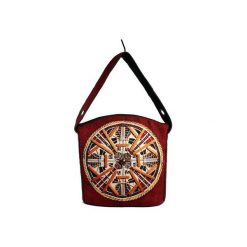 Torebka BOHO mandala - model Koonga (M60-A). Czerwone torebki klasyczne damskie Bags.life, z nadrukiem, z bawełny, boho, z nadrukiem, bez dodatków. Za 279,20 zł.