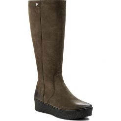 Kozaki EVA MINGE - Felipa 2W 17SM1372229EF 462. Zielone buty zimowe damskie marki Eva Minge, ze skóry. W wyprzedaży za 319,00 zł.