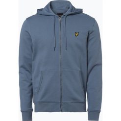 Bluzy męskie: Lyle & Scott – Męska bluza rozpinana, niebieski
