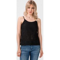 Vero Moda Halo Podkoszulek Czarny. Czarne podkoszulki damskie Vero Moda, s, bez wzorów, z bawełny, bez kołnierzyka, bez rękawów. Za 109,95 zł.