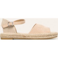 Answear - Espadryle Flyfor. Brązowe espadryle damskie ANSWEAR, bez wzorów, z gumy, bez obcasa, na obcasie. W wyprzedaży za 79,90 zł.