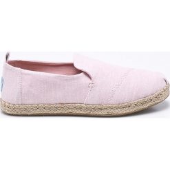 Toms - Espadryle Deconstructed Alpargata Rope. Różowe espadryle damskie marki Toms, bez wzorów, z materiału, bez obcasa. W wyprzedaży za 189,90 zł.