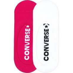 Converse 2-pack Skarpetki Różowy Biały. Różowe skarpetki damskie Converse, bez wzorów, z elastanu. Za 42,95 zł.