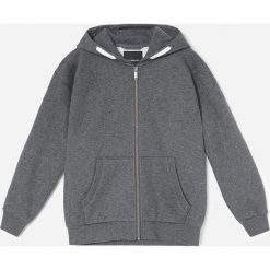 Bluza dresowa z kapturem - Szary. Szare bluzy męskie Reserved, bez wzorów, z dresówki, z kapturem, bez rękawów, z kapturem. Za 39,99 zł.
