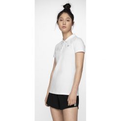 Koszulka polo damska TSD013A - biały. Białe koszulki damskie s, z elastanu, polo. W wyprzedaży za 24,99 zł.