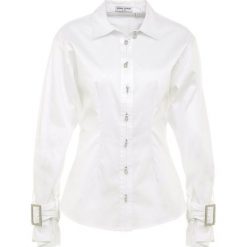 Opening Ceremony SATIN BELT CUFF SHIRT Koszula white. Białe koszule damskie marki Opening Ceremony, z elastanu. W wyprzedaży za 623,60 zł.