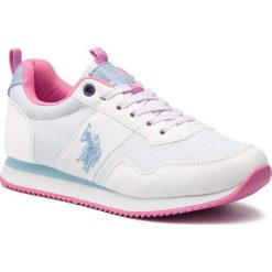 Sneakersy U.S. POLO ASSN. - Teva NOBIW4156S9/HN1 WHI. Białe półbuty damskie marki U.S. Polo Assn., ze skóry ekologicznej. Za 249,00 zł.
