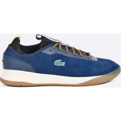 Lacoste - Buty. Niebieskie buty sportowe męskie marki Lacoste, z materiału. W wyprzedaży za 269,90 zł.