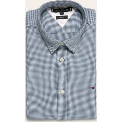 Tommy Hilfiger - Koszula. Niebieskie koszule męskie TOMMY HILFIGER, s, bez wzorów, z bawełny, klasyczne, z klasycznym kołnierzykiem, z długim rękawem. W wyprzedaży za 299,90 zł.