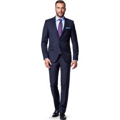 Marynarka Business Mix Granat. Garnitury męskie LANCERTO, z wełny. Za 1099,90 zł.