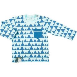 Mmdadak Chłopięca Koszulka Yeti 86 Turkusowy. Niebieskie t-shirty chłopięce marki Mmdadak, w geometryczne wzory, z tkaniny. Za 33,00 zł.