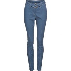 Spodnie bonprix niebieski dżins "used". Niebieskie jeansy damskie bonprix. Za 49,99 zł.