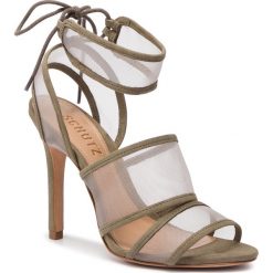 Sandały SCHUTZ - S 01387 1473 0001 U Cru/Aspen Green. Zielone klapki damskie Schutz, bez wzorów, ze skóry, bez obcasa, na obcasie. Za 679,00 zł.