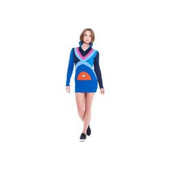 Galaxy Sweatshirt (Blue). Niebieskie bluzy damskie marki OKUAKU, xs, bez wzorów, z bawełny, bez rękawów, bez kaptura. Za 299,00 zł.