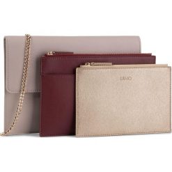 Torebka LIU JO - Triple Flat Pouch A69012 E0087 Red Sand 61509. Różowe torebki klasyczne damskie Liu Jo, bez wzorów, ze skóry ekologicznej, klasyczne, bez dodatków. Za 429,00 zł.