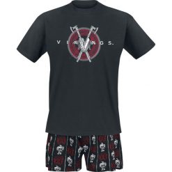Spodenki i szorty męskie: Vikings Double Axe Pidżama czarny