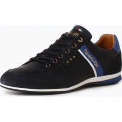 Pantofola d`Oro - Męskie tenisówki ze skóry – Roma, niebieski. Niebieskie tenisówki męskie Pantofola d`Oro, ze skóry. Za 349,95 zł.