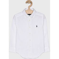 Polo Ralph Lauren - Koszula dziecięca 92-104 cm. Białe koszule chłopięce Polo Ralph Lauren, bez wzorów, z bawełny, polo, z długim rękawem, długie. Za 259,90 zł.