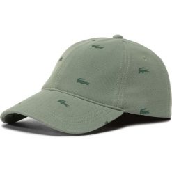 Czapka z daszkiem LACOSTE - RK4708 Vert S86/Vert Kaki XZD. Zielone czapki męskie Lacoste, bez wzorów, z bawełny. Za 299,00 zł.