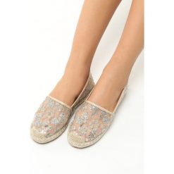 Espadryle damskie: Beżowe Espadryle Cleo