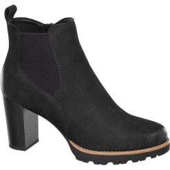 Botki damskie na obcasie 5th Avenue czarne. Czarne botki damskie lity marki 5th Avenue, z materiału, klasyczne, na zamek. Za 259,90 zł.