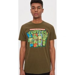 Koszulka z nadrukiem Ninja Turtles - Zielony. Zielone koszulki męskie House, s, z nadrukiem, bez kołnierzyka, bez rękawów. Za 49,99 zł.
